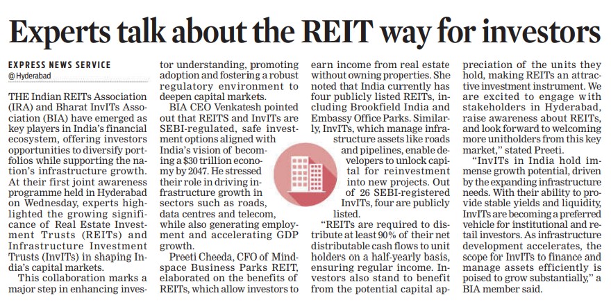 Experts talk about the REIT way for investors